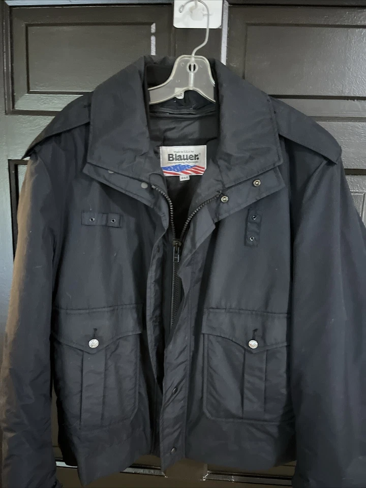Blauer Security Guard Uniform Jacket Men’s 46R 2XL Dark Blue Removable Liner USA - Image 2 of 4