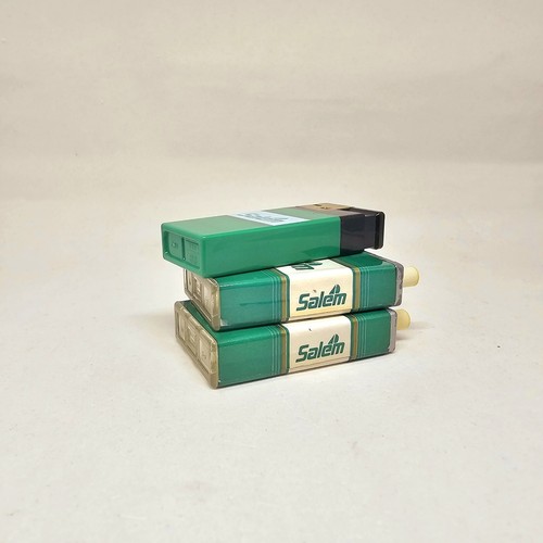 1980s SALEM Cigarette Lighter Advertising Retro LOT of 3 Vintage Smoking Ad Pack - Picture 7 of 9