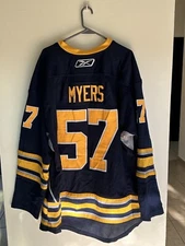 REEBOK CCM NHL Buffalo Sabres Tyler Myers #57 Stitch Jersey w/ Fight Strap 54