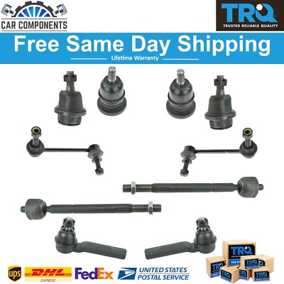 TRQ Front Ball Joint Tie Rod End Sway Bar Link LH RH Set For 2005-2018 Toyota
