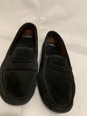 TODS BLACK SUEDE DRIVING PENNY LOAFERS WOMEN SHOES SZ 5 | eBay