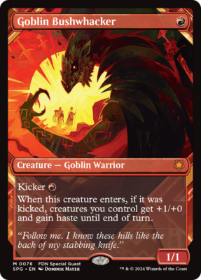 x1 Goblin Bushwhacker Special Guests MTG 78 MYTHIC M/NM 1x