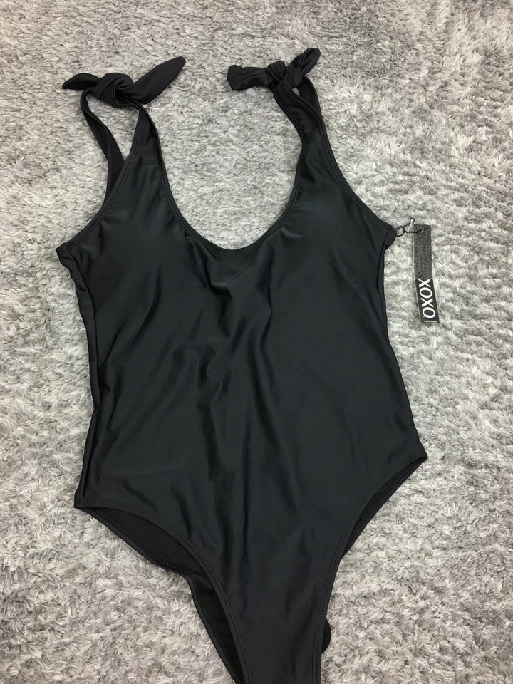 NEW XOXO One Piece Swimsuit Womens Size 2X Black XS233X - Image 3 of 4