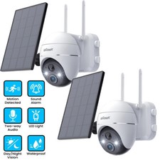 ieGeek 5MP WiFi Solar Power Outdoor Wireless Secuirty Camera Color Night Vision