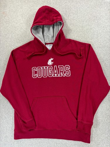 Washington State Cougars Champion Stitched Hoodie Sweatshirt (Men's Large)