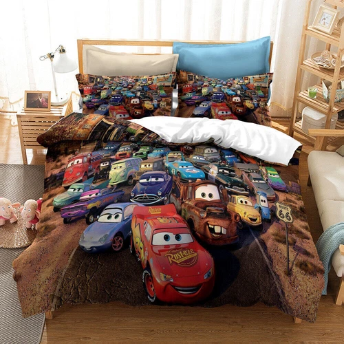 Cars Lightning McQueen Quilt Duvet Cover Pillowcase Bedding Set Single Double UK - Picture 7 of 12