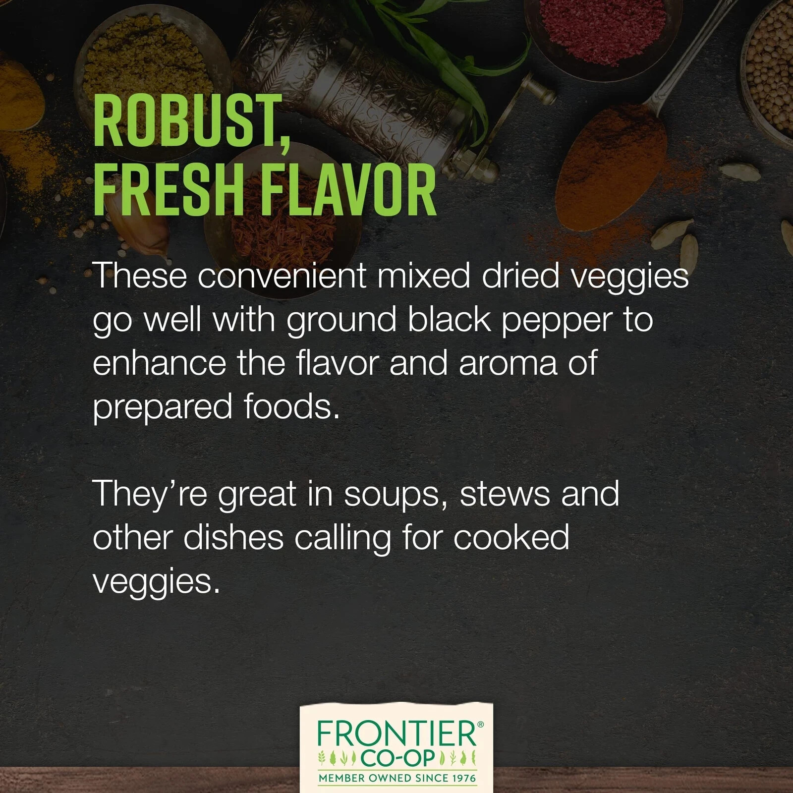 2 Frontier Co-op Natural Dehydrated Vegetable Soup Mix 2x 1lb exp AUG2025 Dry