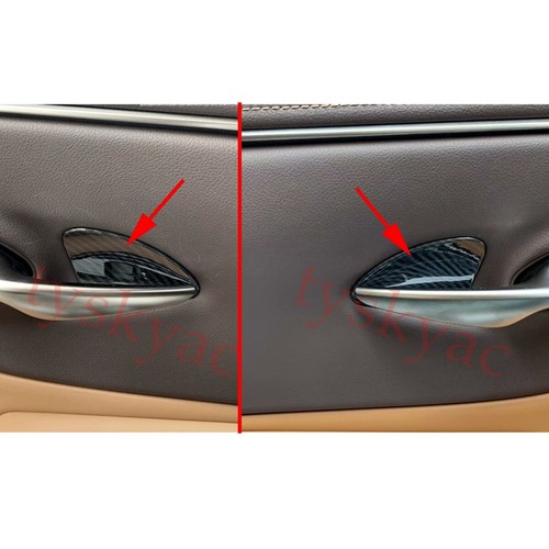 Carbon Fiber Inner Door Handle Bowl Cover Trims For Lexus ES350 ES300h 2019-2022 - Picture 3 of 8