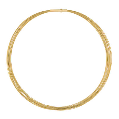 Ernstes Design Drahtseil Kette vergoldet DS20C.GG 20-fach Clic-Verschluss Halske