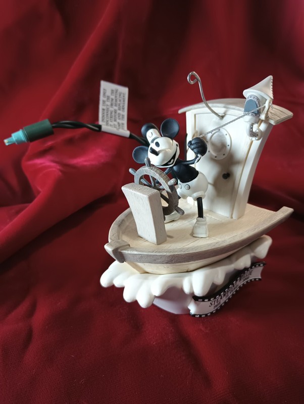 Hallmark Keepsake Ornament Mickey as Steamboat Willie 2003 Disney Original Box