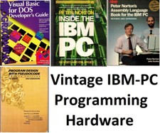 Lot of 4 Vintage IBM-PC Programing: Assembly, Basic, Pseudocode, Hardware