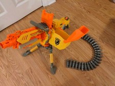 Nerf Vulcan EBF25 Blaster Nerf Gun W/ Ammo Belt, Ammo Box, tripod complete