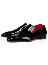 NO CUSTOMS TAX CHRISTIAN LOUBOUTIN Dandy Chick black patent leather loafers 44.5