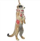 Christmas Ornament Northern Rose Meerkat Ornament Figurine Hand painted