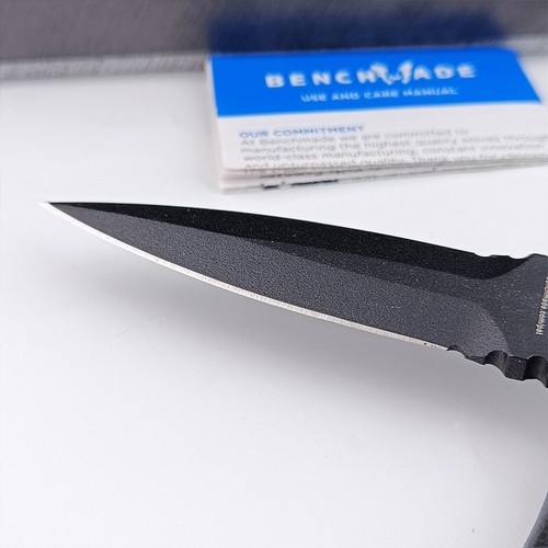 Classic Benchmade 176BK Black SOCP Dagger Sheath Fixed Blade Knife (440C Steel) - Picture 7 of 10