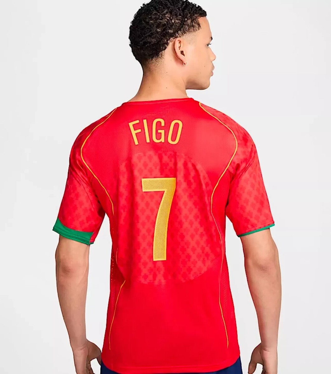 【美品】Nike ポルトガル代表 02/04 フィーゴ 【FIGO #7】 Nike Portugal 2004 Men's Luis Figo Reissue Soccer Replica Jersey