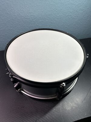 Unbranded Snare Drum 6.25'' X 14 Deep Silver Black White Clean ready to use