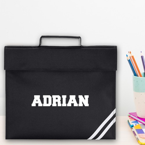 Bolsa de libros personalizada con texto personalizado para niños o niños vuelta al cole - Imagen 5 de 13