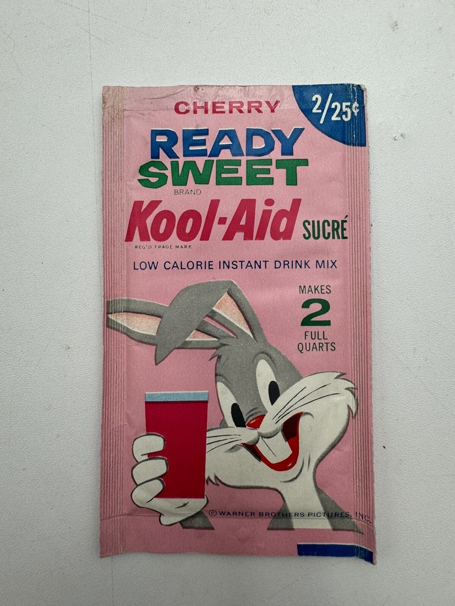 Vintage Kool Aid Cherry 25c BUGS BUNNY Ready Sweet Drink Mix