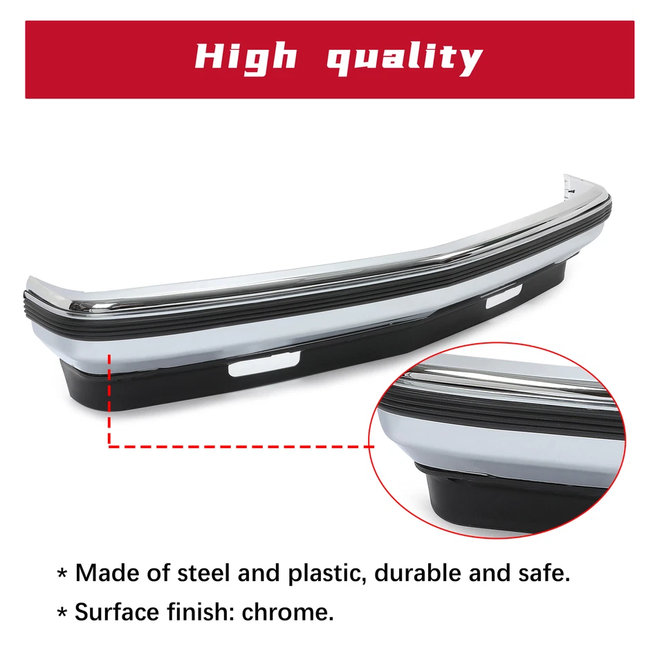 Front Bumper Kit Chrome For Chevy Suburban GMC C1500 K1500 1988-2000 Foto 2 de 4