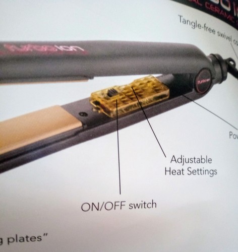 TURBOION - PROFESSIONAL CERAMIC HAIR STRAIGHTENER/STYLER - Picture 5 of 7