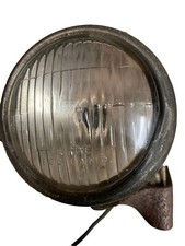 Old Guide Motorcycle Fog Lamp 4.58- 2001a With Bracket Harley- Indian