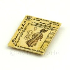 Dolls House Miniature Victorian Dress Pattern Packet 