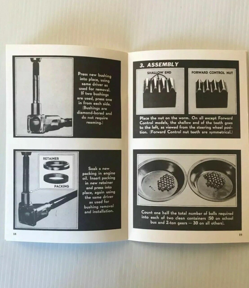 KIT RECONSTRUCCIÓN CAJA DE DIRECCIÓN CAMIÓN CHEVY GMC 1947 1948 1949 1950 1951 1952 1953 54 Foto 2 de 4