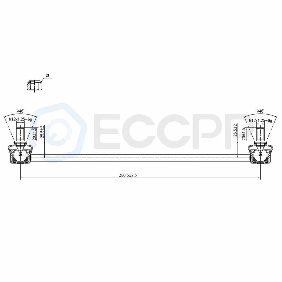 Brazos de control inferiores delanteros para Toyota Yaris 2007-2014 6 piezas barras estabilizadoras barras de amarre eslabones Foto 4 de 4