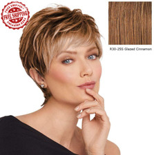 Raquel Welch Crushing On Casual Short Wig R3025S+ Glazed Cinnamon by Hairuwear
