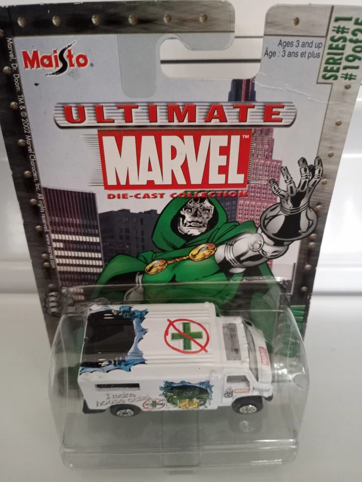 Maisto Ultimate Marvel Die-Cast Collection (Dr. Doom Ambulance) Series #1 19/25 - Image 3 of 3