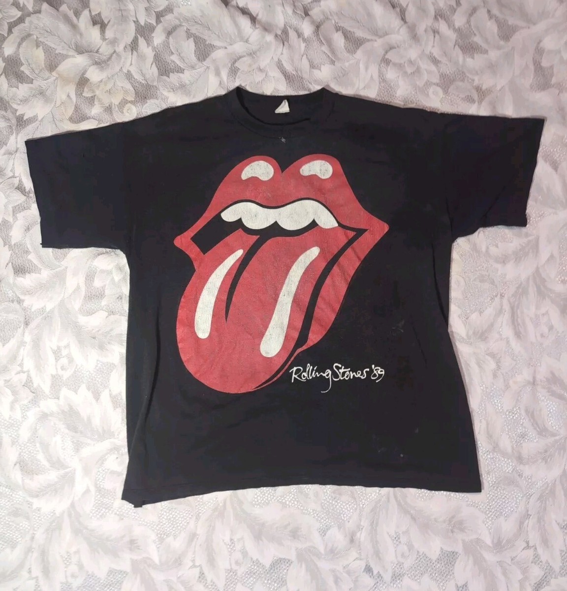 Vintage 1989 The Rolling Stones North American Tour T-Shirt XL