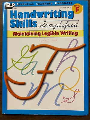 Hand Writing Skills Simplified: Maintaining Legible Writing Level F (2000)