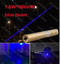 Powerful 1.6W 1600mW 450nm blue laser module Flashlight Torch Visible beam Lazer