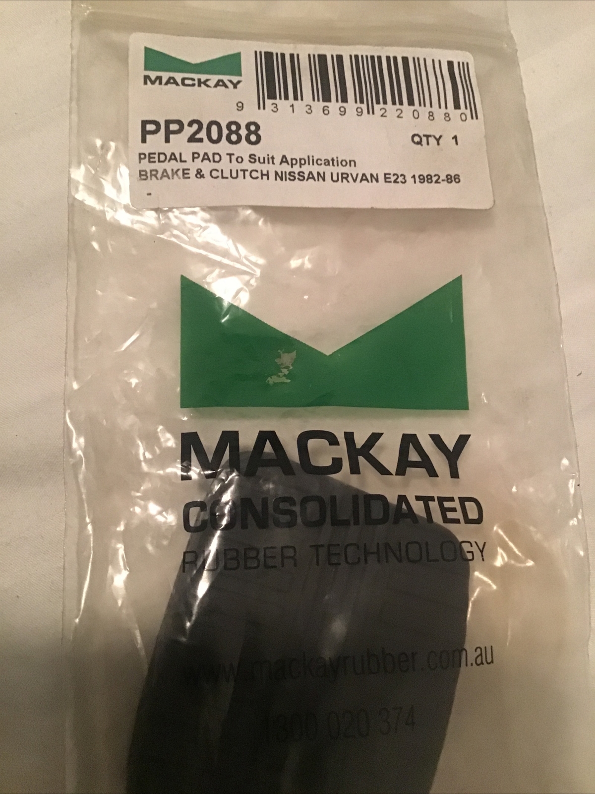 Mackay Clutch Pedal Pad PP2088 FITS NISSAN PATROL 19882017 eBay