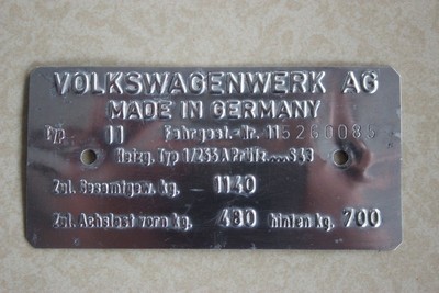 Volkswagen parts vin
