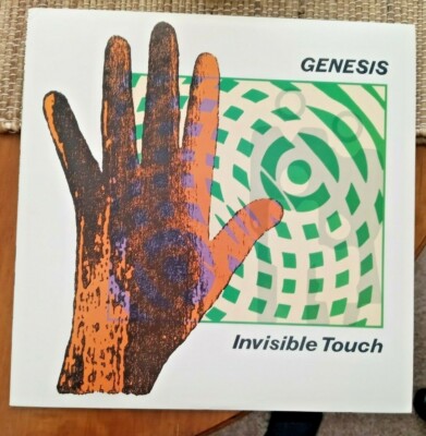 Genesis- Invisible Touch- embossed cover LP + SHIPPING DEAL! VG+/VG+