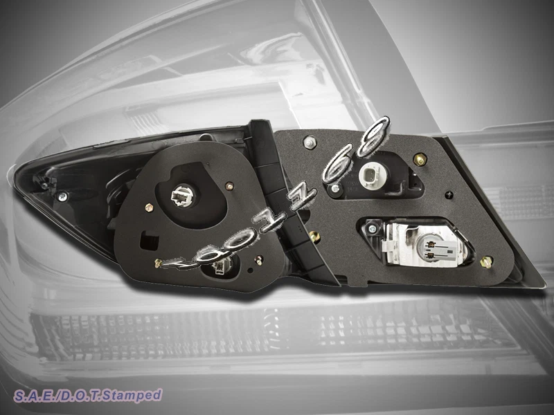 Luces traseras LED cromadas aptas para Honda Civic 2013-2015 sedán de 4 puertas Foto 2 de 2