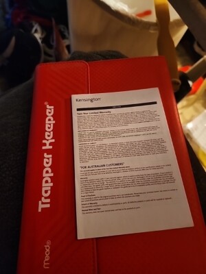 Mead Trapper Keeper Red Universal Case For 7'' to 8'' Tablets