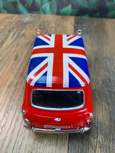 AS-IS DIECAST CAR MOTOMAX MORRIS MINI COOPER S RED/UNION SCALE 1:18 - Picture 8 of 20