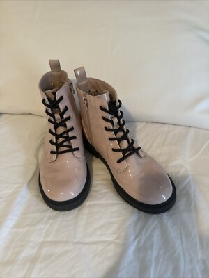 Girls Art Class Target Pink Blush Zoe Combat Boots Size Runs Large  Australia