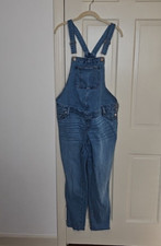 Isabel Maternity by Ingrid  Isabel light Denim Maternity Overalls Size 6 Raw