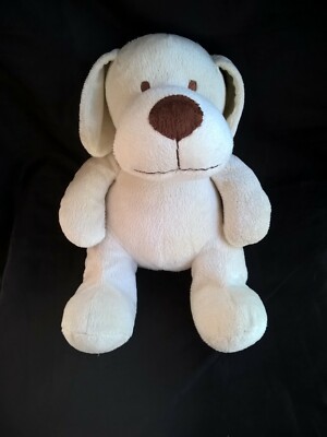 Grand Doudou peluche chien blanc crème king bear