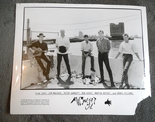 Midnight Oil Promotional 8x10 Press Photo Columbia Records 1988
