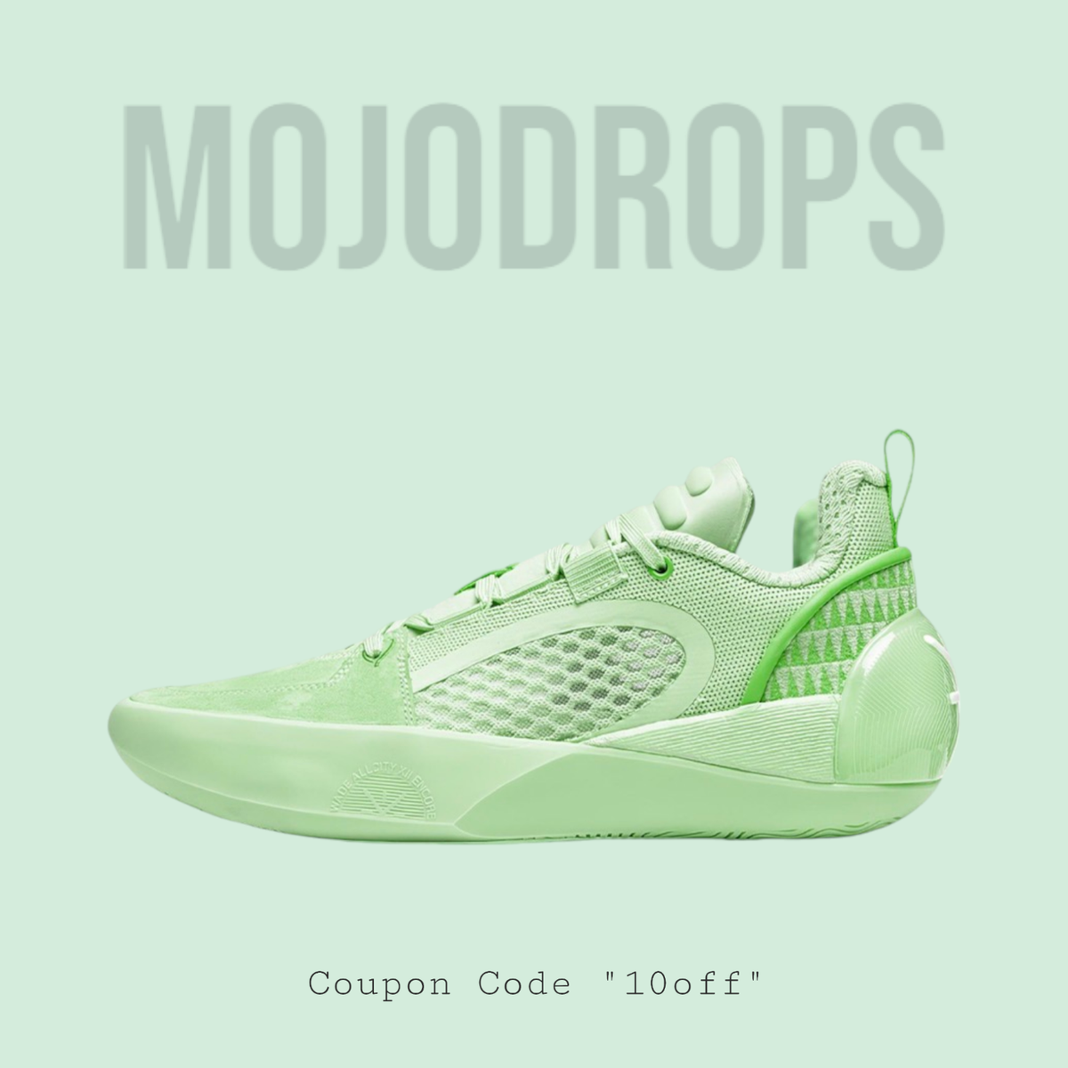 Li-Ning Way of Wade All City 12 Encore Apple Green ABAU029-3