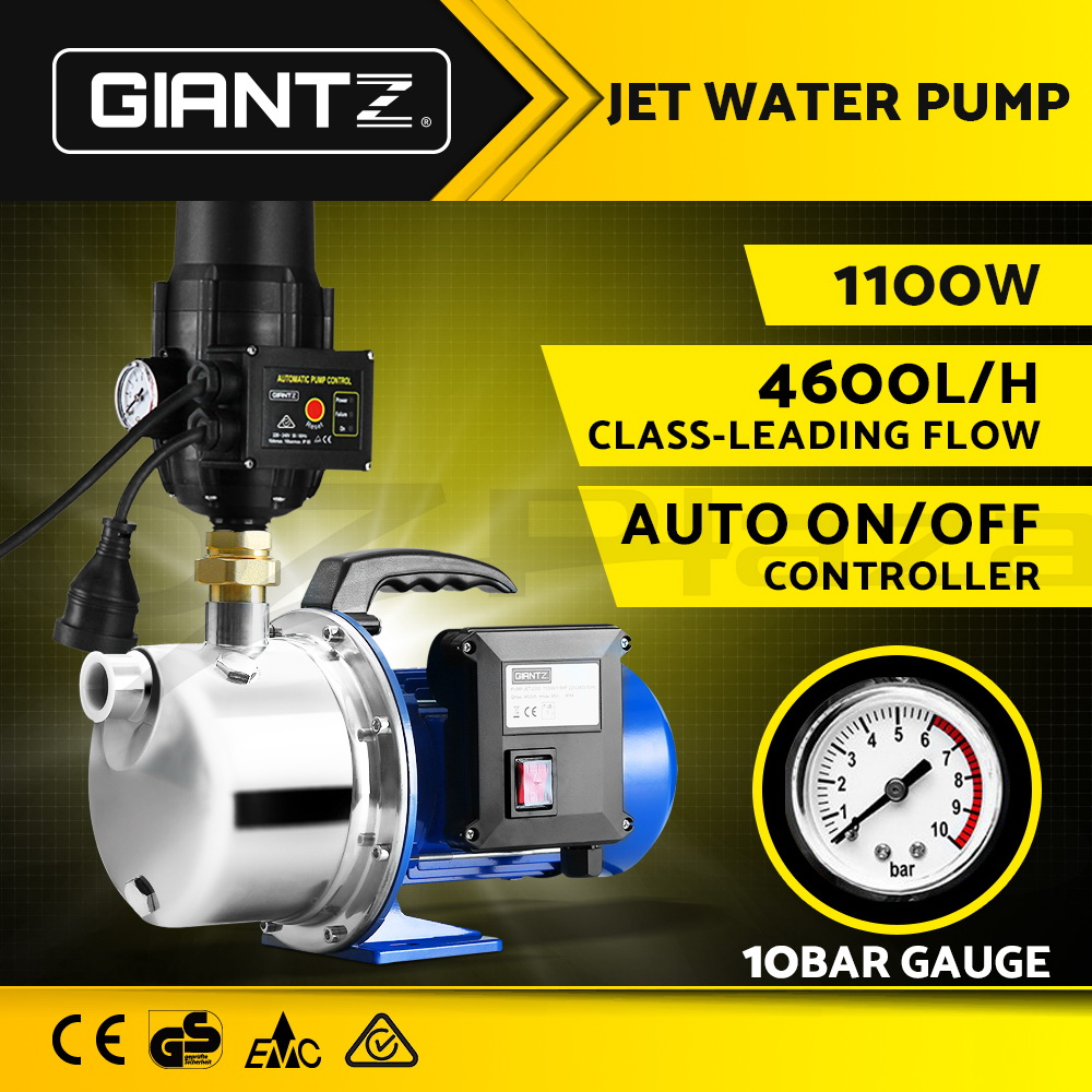 Giantz Water Pump Garden High Pressure Multi Stage Rain Tank Irrigation