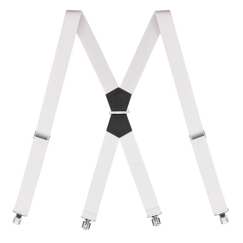 Buyless Fashion Suspenders Mens - 48" Elastic Adjustable Straps 1 1/4" - X Shape - Picture 15 of 91