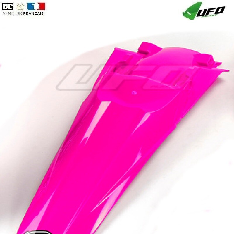 Garde-boue arrière UFO rose fluo pour Honda CRF250R 2017 en polypropylène injecté