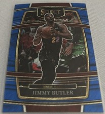 2021-22 Panini Select Basketball Jimmy Butler Miami Heat Blue Shimmer Prizm #97