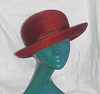 COOLE VINTAGE CONNOR BOWLER FORM SMART WARM CHIC ROST ZIEGEL WEICH GEFILZT HUT S/M